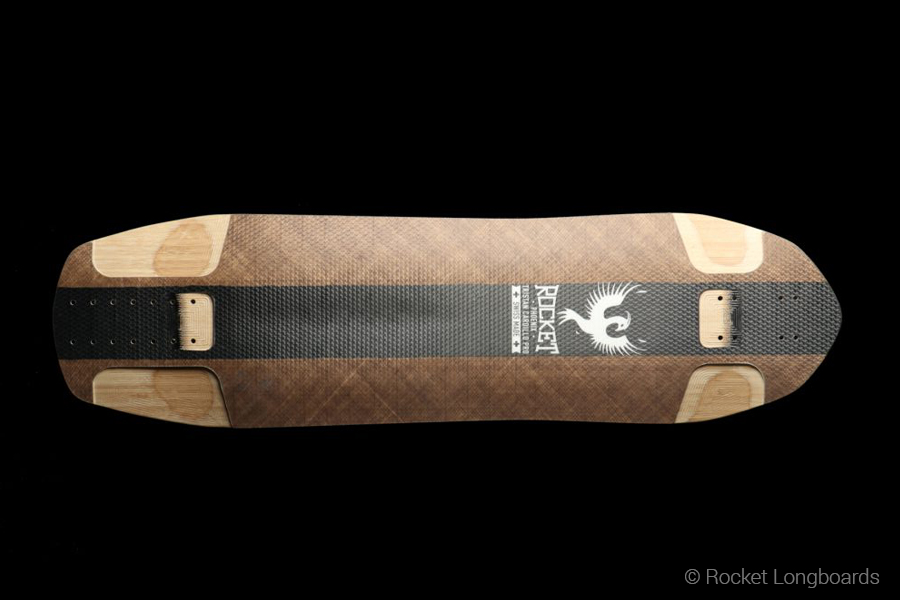 Rocket longboard made from flax